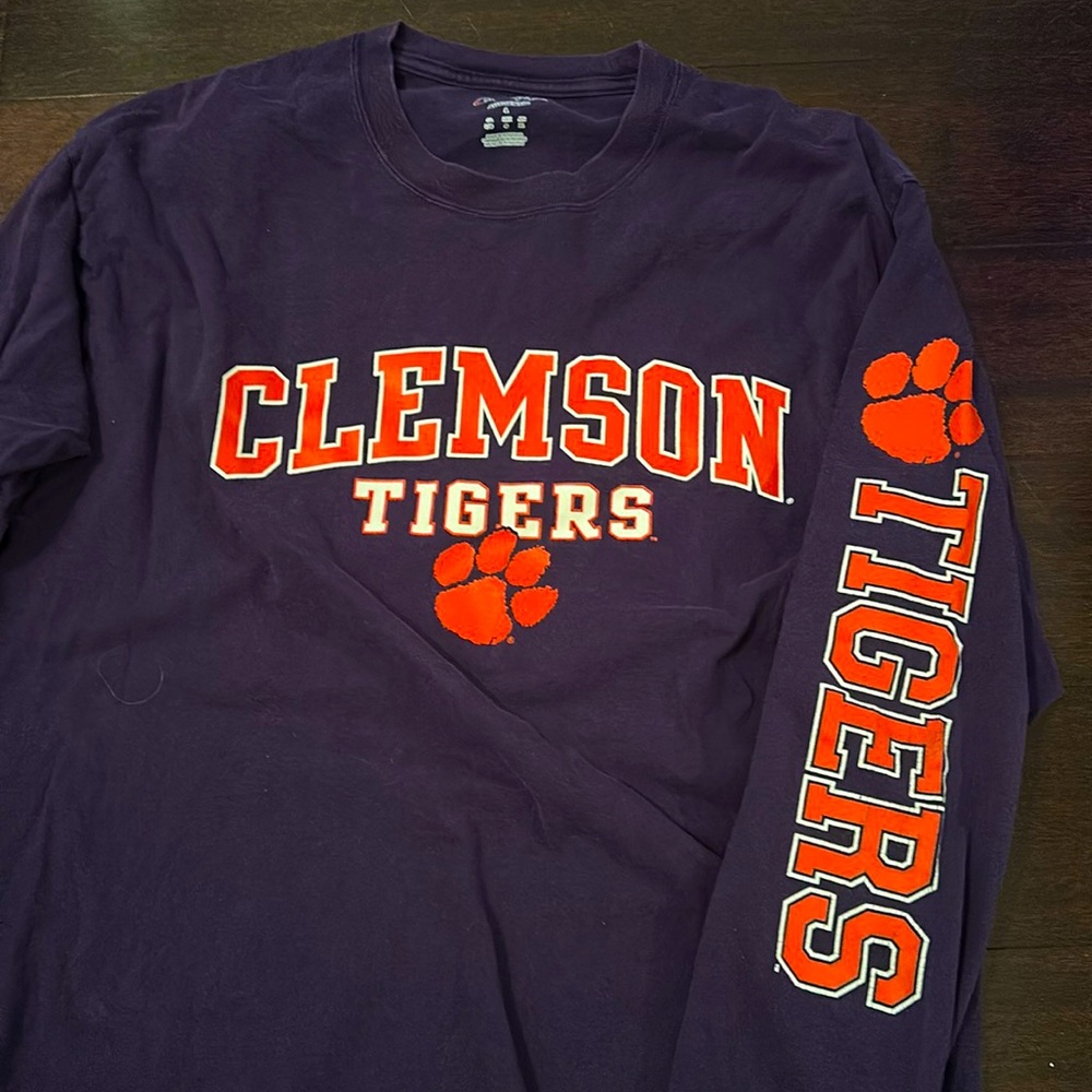 Clemson long sleeve cotton tee